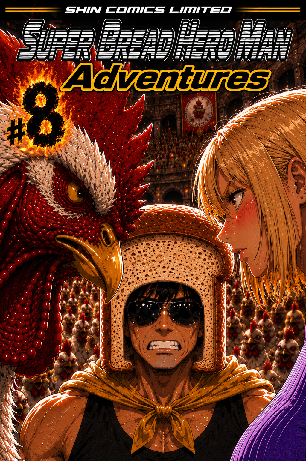 Super Bread Hero Man Issue 8 Cover